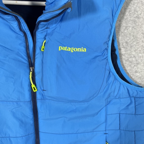 Patagonia Men's Sz L Blue Nano-Air Vest Full Zip Lightweight Outdoor Hiking - Picture 2 of 8